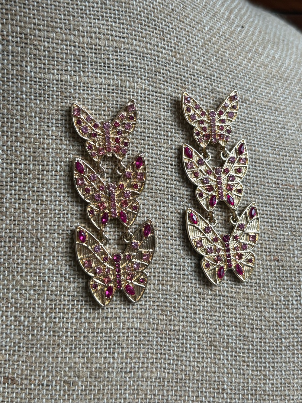 Gold Butterfly Earrings
